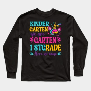 Kids Kindergarten Done 1st Grade Last Day Of School Graduation Long Sleeve T-Shirt